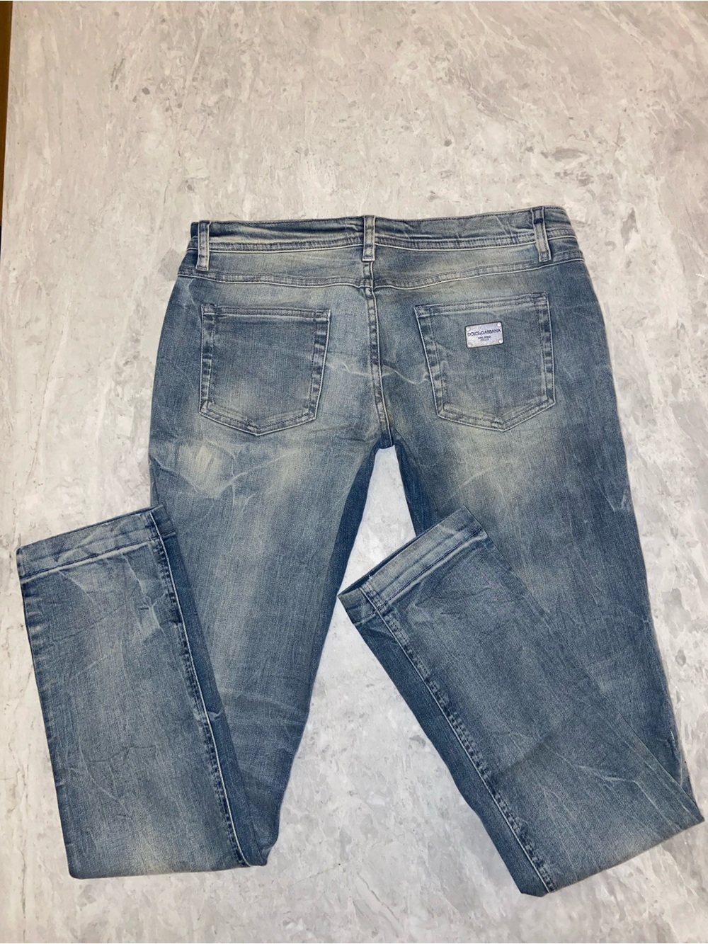 Dolce & Gabbana Vintage Stonewashed Slim Jeans